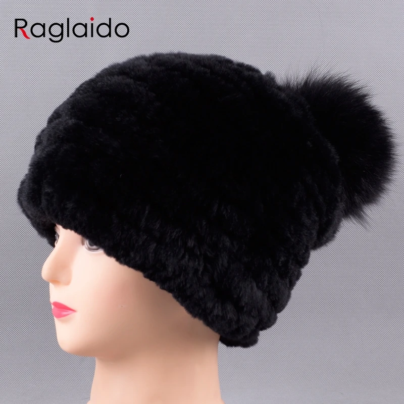 Raglaido Pompom Fur Hats for Women Knitted hat of rabbit fur Beanies Solid Elastic Rex Rabbit Caps Winter Hat Skullies LQ11220
Raglaido Pompom Fur Hats for Women Knitted hat of rabbit fur Beanies Solid Elastic Rex Rabbit Caps Winter Hat Skullies LQ11220