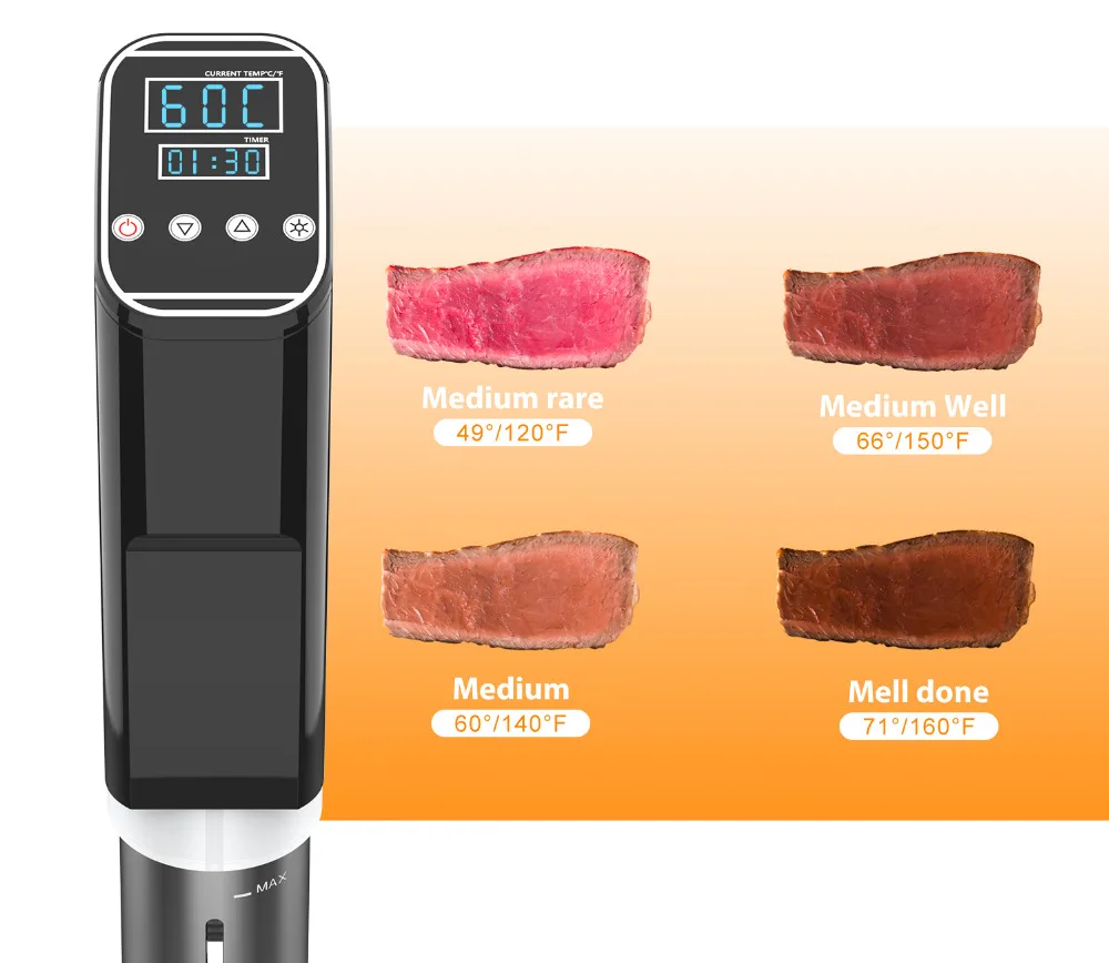 Еда Sous-vide плита погружной нагреватель циркулятор с точным контролем температуры