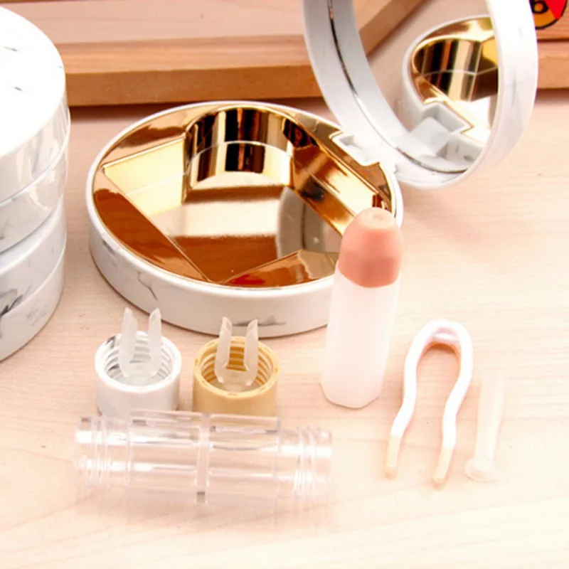 Marble style contact lens container bottle hard mirror box contact lenses container cute case
Marble style contact lens container bottle hard mirror box contact lenses container cute case