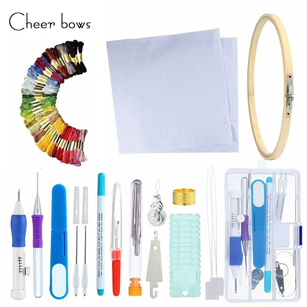 Magic Embroidery Pen Punch Needle Set Embroidery Patterns Punch Needle Kit Craft Tool Threads For DIY Sewing Tools with Case
Magic Embroidery Pen Punch Needle Set Embroidery Patterns Punch Needle Kit Craft Tool Threads For DIY Sewing Tools with Case