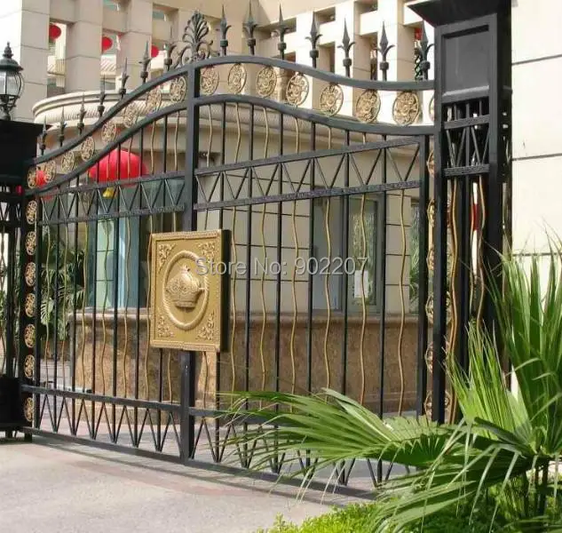 Image new design wrought iron gates wrought iron gate for home villas