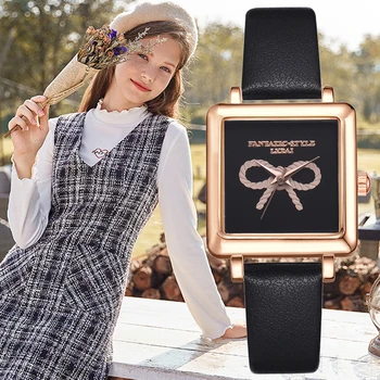 Lvpai Brand 3D Bow Square Watches For Women Dress Black Simple Leather Creative Quartz Clock Ladies Bracelet Wrist Watch Clock
Lvpai Brand 3D Bow Square Watches For Women Dress Black Simple Leather Creative Quartz Clock Ladies Bracelet Wrist Watch Clock