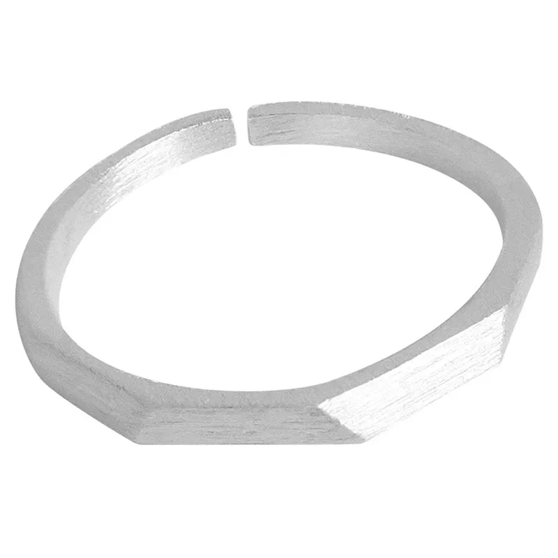 925 Sterling Silver Simple Geometric Section Open Ring S925 Creative Prismatic Adjustable Ring Fashion Jewelry Gift For Women
925 Sterling Silver Simple Geometric Section Open Ring S925 Creative Prismatic Adjustable Ring Fashion Jewelry Gift For Women