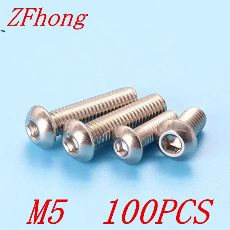 50pcs ISO7380 M5*8/10/12/16/20/25/30/35/40/45/50 A2 Stainless Steel Hex socket Button Head Screw Screws
50pcs ISO7380 M5*8/10/12/16/20/25/30/35/40/45/50 A2 Stainless Steel Hex socket Button Head Screw Screws