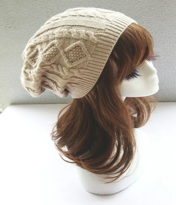 6 цветов зимний модный Женский вязаный свитер теплые шапки кепки | Аксессуары для