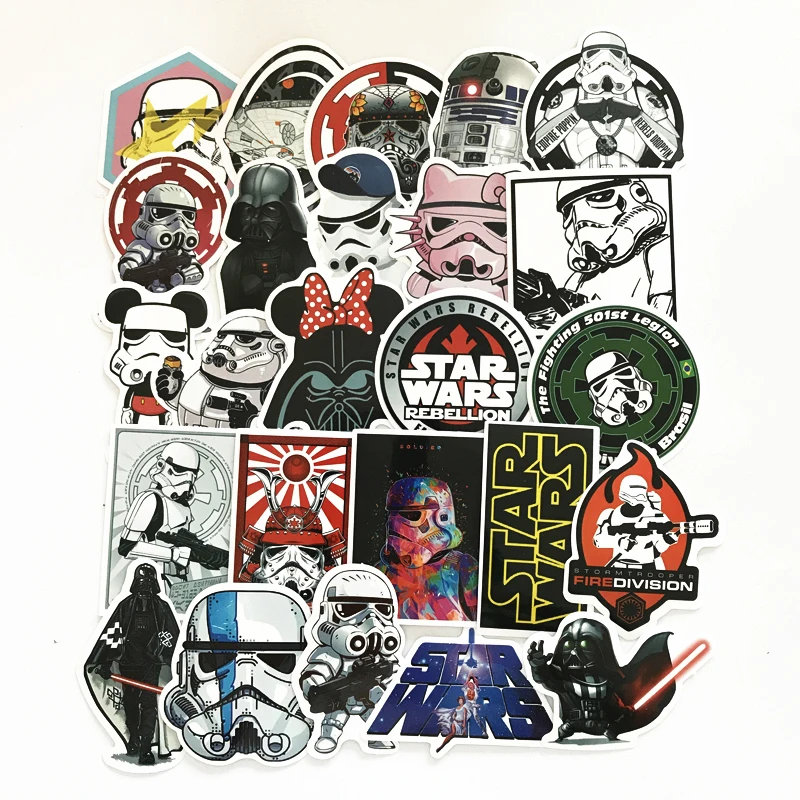 NEW 2020 25Pcs/Lot Star war Waterproof Funny Stickers For Luggage Laptop Bike Motorcycle Phone Car Case Decal Sticker
NEW 2020 25Pcs/Lot Star war Waterproof Funny Stickers For Luggage Laptop Bike Motorcycle Phone Car Case Decal Sticker