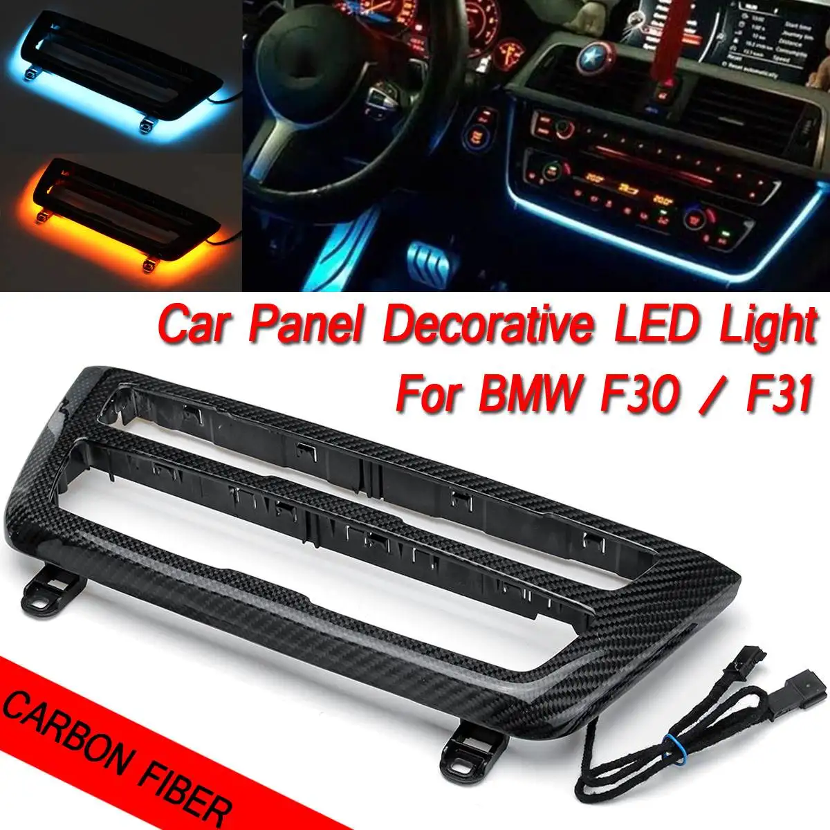 Car Styling Atmospher Lights Built on Car Stereo Fascia for BMW 3 Series F30 F31 Variable Color Stereo Fascia Atmospher e Light
Car Styling Atmospher Lights Built on Car Stereo Fascia for BMW 3 Series F30 F31 Variable Color Stereo Fascia Atmospher e Light