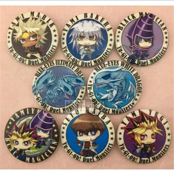 

2019 Yugioh YU Gi OH Bakura Ryou ATEM Marik Yugi Seto Kaiba Dark Magician Badge Set