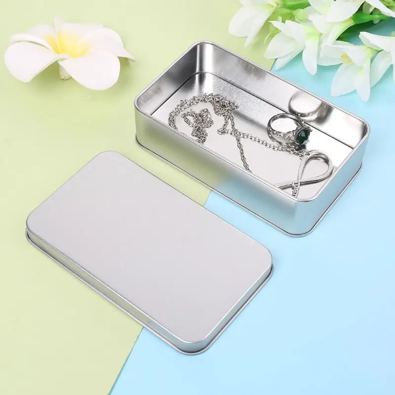 Rectangular Organizer Case Storage Box Small Metal Can Storage Box Silver For Currency Money Candy Keys
Rectangular Organizer Case Storage Box Small Metal Can Storage Box Silver For Currency Money Candy Keys