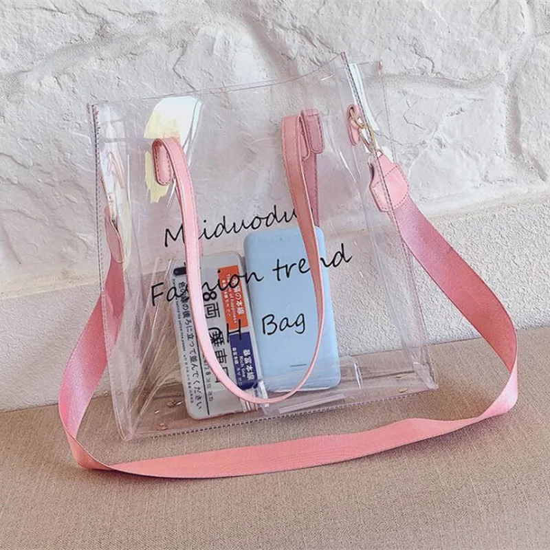 Clear Purse Sac Transparent Femme Fashion Letters Print Composite Feminina Tote Bag Women Shoulder Bag for 2019 Woman #1452
Clear Purse Sac Transparent Femme Fashion Letters Print Composite Feminina Tote Bag Women Shoulder Bag for 2019 Woman #1452