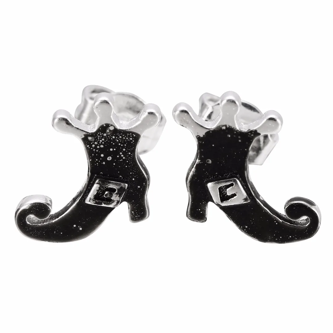 Unique Women Witch Boots Shoes Earrings Shellhard Cute Mini Black Boots Ear Stud Earring Novelty Fancy Halloween Jewelry Gift
Unique Women Witch Boots Shoes Earrings Shellhard Cute Mini Black Boots Ear Stud Earring Novelty Fancy Halloween Jewelry Gift