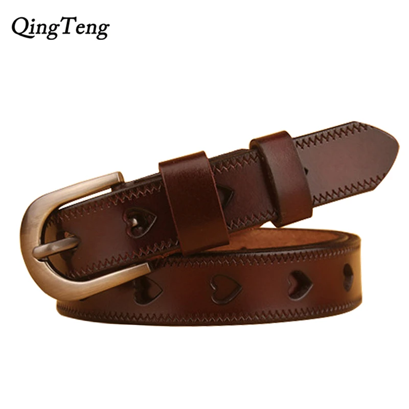 Vintage Female Woman Belt Luxury Heart Shaped Hole Pin Buckle Genuine Leather Belts for Women Dress Jeans For Belt DropShipping
Vintage Female Woman Belt Luxury Heart Shaped Hole Pin Buckle Genuine Leather Belts for Women Dress Jeans For Belt DropShipping