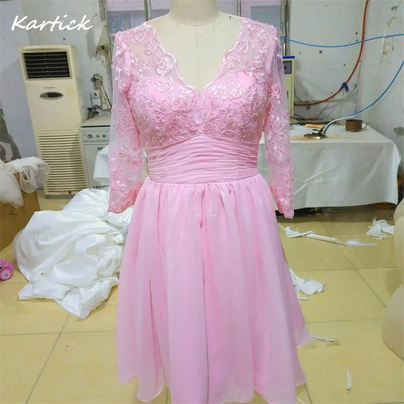 2017 Glamorous Real Evening Dresses with Sleeves Elegant Pink V-Neck Women/Girls Wedding Party Bride Gown Ball Prom Formal Dress
2017 Glamorous Real Evening Dresses with Sleeves Elegant Pink V-Neck Women/Girls Wedding Party Bride Gown Ball Prom Formal Dress