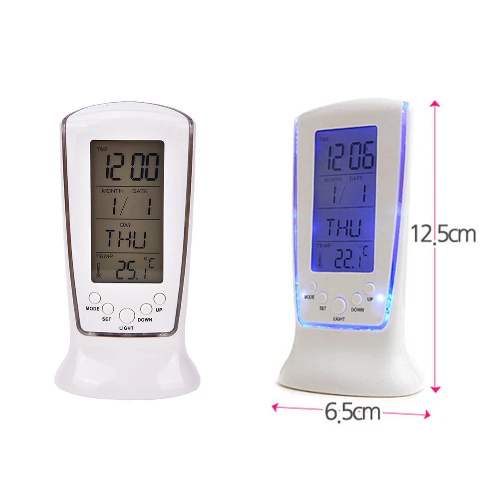 Blue Backlight Digital Alarm Electronic Desktop Table Led Clock Watch LED Displays Time Electronic Adapter Tool
Blue Backlight Digital Alarm Electronic Desktop Table Led Clock Watch LED Displays Time Electronic Adapter Tool