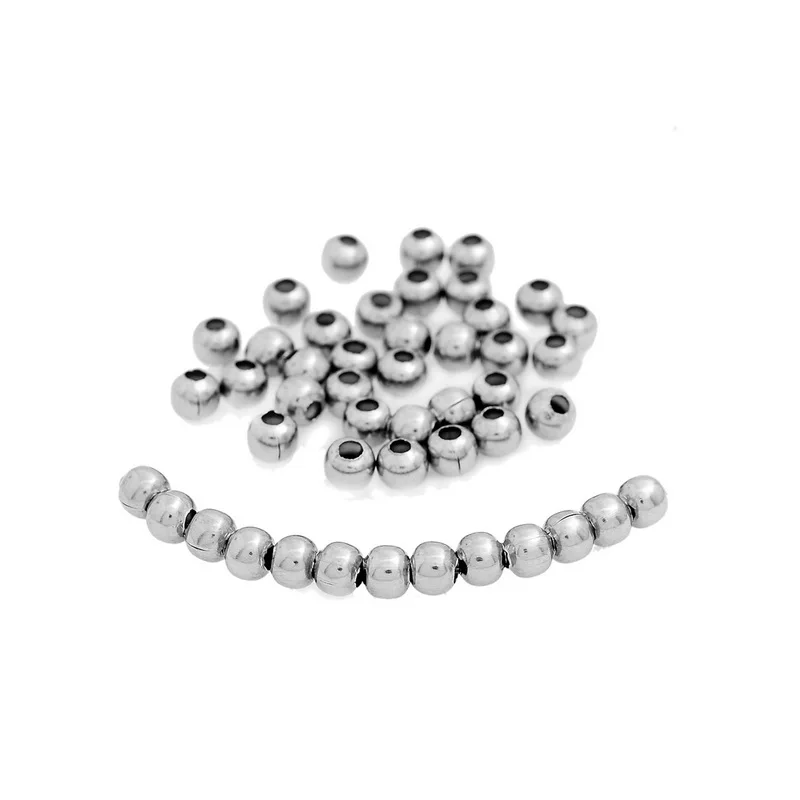 100PCs 4mm Stainless Steel Spacer Beads For Jewelry Making Bead DIY Charm Bracelet Necklace High Quality
100PCs 4mm Stainless Steel Spacer Beads For Jewelry Making Bead DIY Charm Bracelet Necklace High Quality
