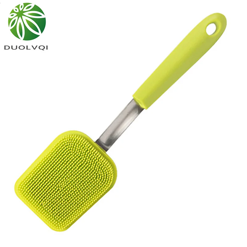 Duolvqi Multifunctional Silicone Pot Cleaning Brush New Arrival Pan Dishes Cleaning Sponge with Handle Kitchen Accessories
Duolvqi Multifunctional Silicone Pot Cleaning Brush New Arrival Pan Dishes Cleaning Sponge with Handle Kitchen Accessories