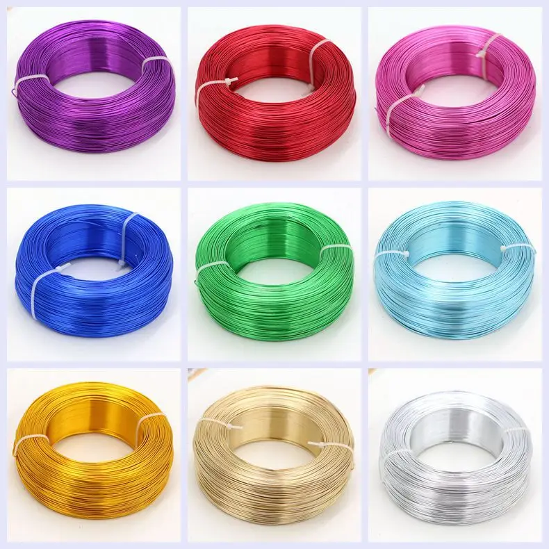 500g/roll (about 230 meters) 1mm Diameter DIY jewelry Fitting Soft colored aluminum wire
500g/roll (about 230 meters) 1mm Diameter DIY jewelry Fitting Soft colored aluminum wire