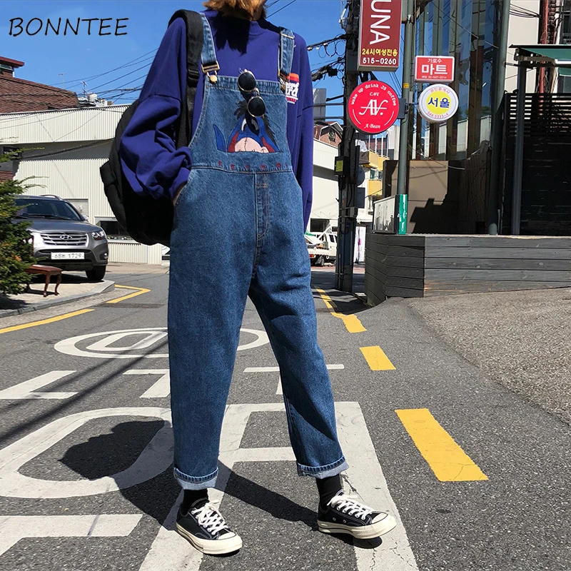 Jumpsuits Women Loose Students Pocket Kawaii BF Harajuku Lady Womens Lovely Chic Cartoon Embroidery Ulzzang Denim Strap Trousers
Jumpsuits Women Loose Students Pocket Kawaii BF Harajuku Lady Womens Lovely Chic Cartoon Embroidery Ulzzang Denim Strap Trousers