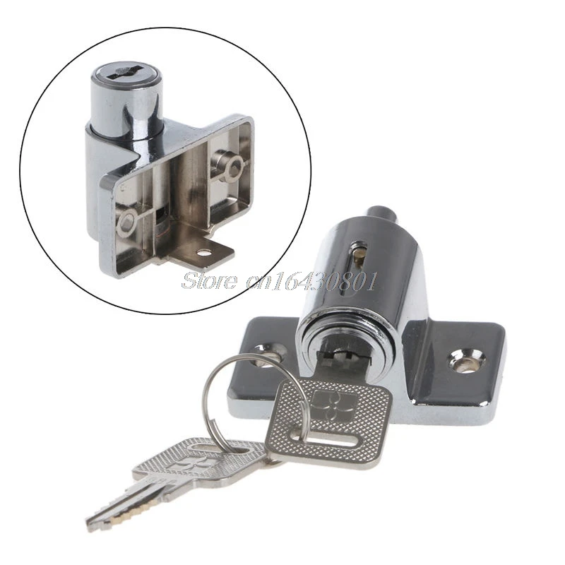 Image New Zinc Sliding Window Patio Screw Door Locking Pin Push Child Safety Lock #S018Y# High Quality