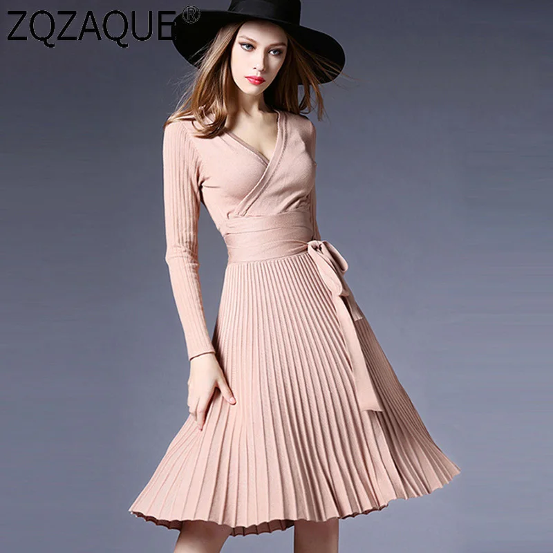 Women's Knit Long Purple Dress V-neck Long Sleeves Knee-length Pleated Dress Sexy One-piece Dress with Sashes Summer Fall Gifts
Women's Knit Long Purple Dress V-neck Long Sleeves Knee-length Pleated Dress Sexy One-piece Dress with Sashes Summer Fall Gifts