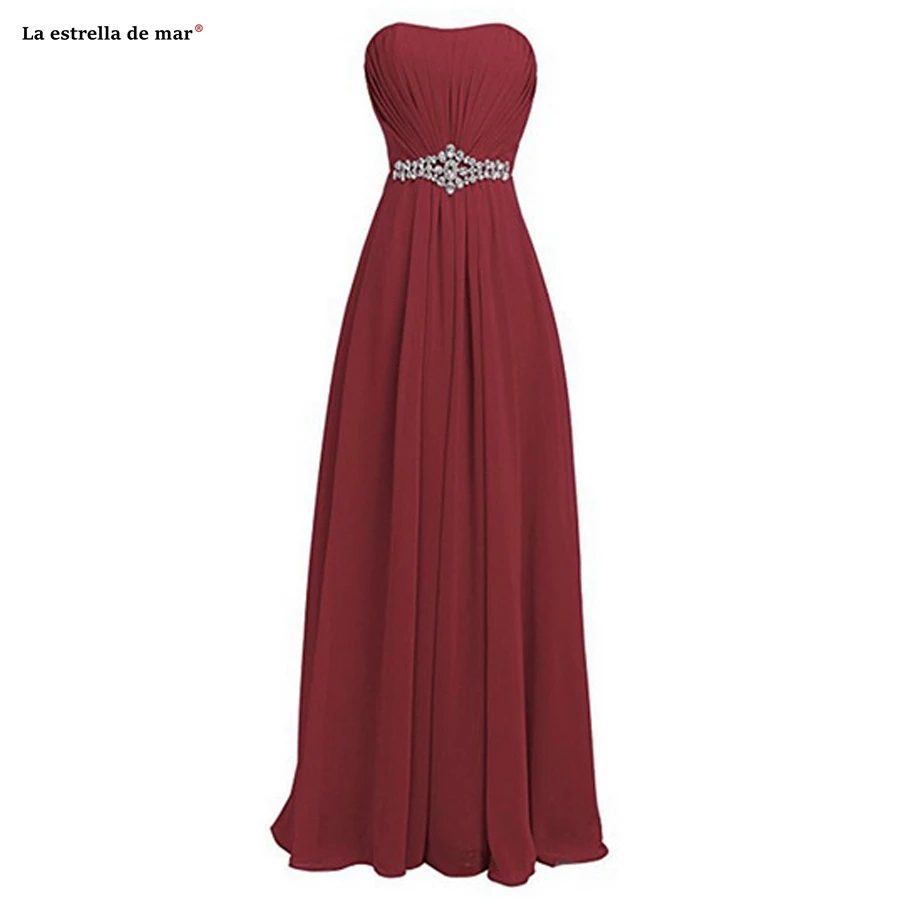 vestido madrinha SALE chiffon diamonds Strapless A line burgundy purple royal blue champagne bridesmaid dresses long cheap
vestido madrinha SALE chiffon diamonds Strapless A line burgundy purple royal blue champagne bridesmaid dresses long cheap