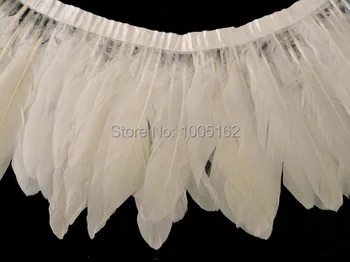 Free shipping 10 meters 6-8inch ivory Goose Feather trimming fringe goose feather trim for sewing / crafts / costumes
Free shipping 10 meters 6-8inch ivory Goose Feather trimming fringe goose feather trim for sewing / crafts / costumes