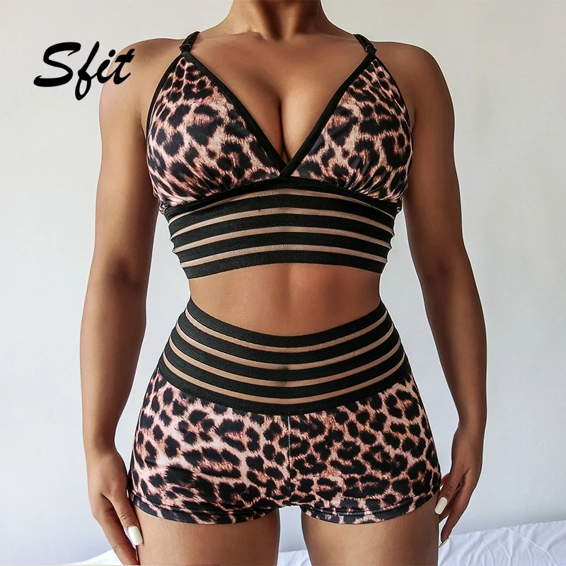 Sfit Women Leopard print Slim Fitness Yoga Set Sports Bra With Pad Push Up Gym Deep V-neck Waist Pants Torridity Tracksuit 2019
Sfit Women Leopard print Slim Fitness Yoga Set Sports Bra With Pad Push Up Gym Deep V-neck Waist Pants Torridity Tracksuit 2019