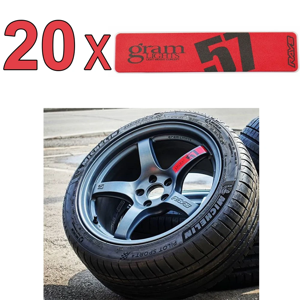 20 pcs Car Stickers Rays Racing Wheel Hub Sticker Rim Sticker For RAYS Gram LIGHTS 57 Japan Raciing Car Styling Accessories
20 pcs Car Stickers Rays Racing Wheel Hub Sticker Rim Sticker For RAYS Gram LIGHTS 57 Japan Raciing Car Styling Accessories