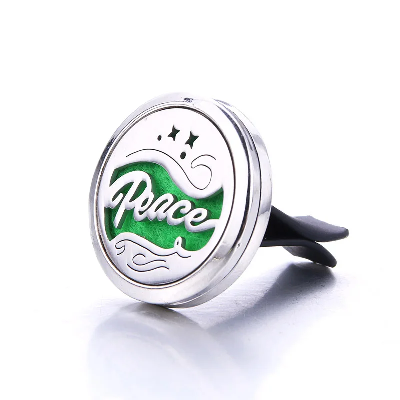Peace Sign Car Clip Perfume Essential Oil Diffuser Car Air Outlet Freshener Stainless Steel Fine Decoration Aroma Locket Jewelry
Peace Sign Car Clip Perfume Essential Oil Diffuser Car Air Outlet Freshener Stainless Steel Fine Decoration Aroma Locket Jewelry