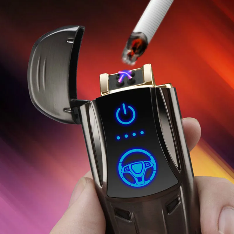 New Metal USB Charging Lighter Double Arc Creative Cool Sports Car Intelligent Induction Lighter Cigarette Lighter Men's Gift
New Metal USB Charging Lighter Double Arc Creative Cool Sports Car Intelligent Induction Lighter Cigarette Lighter Men's Gift