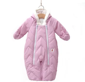 Cotton-padded jumpsuit for newborn baby