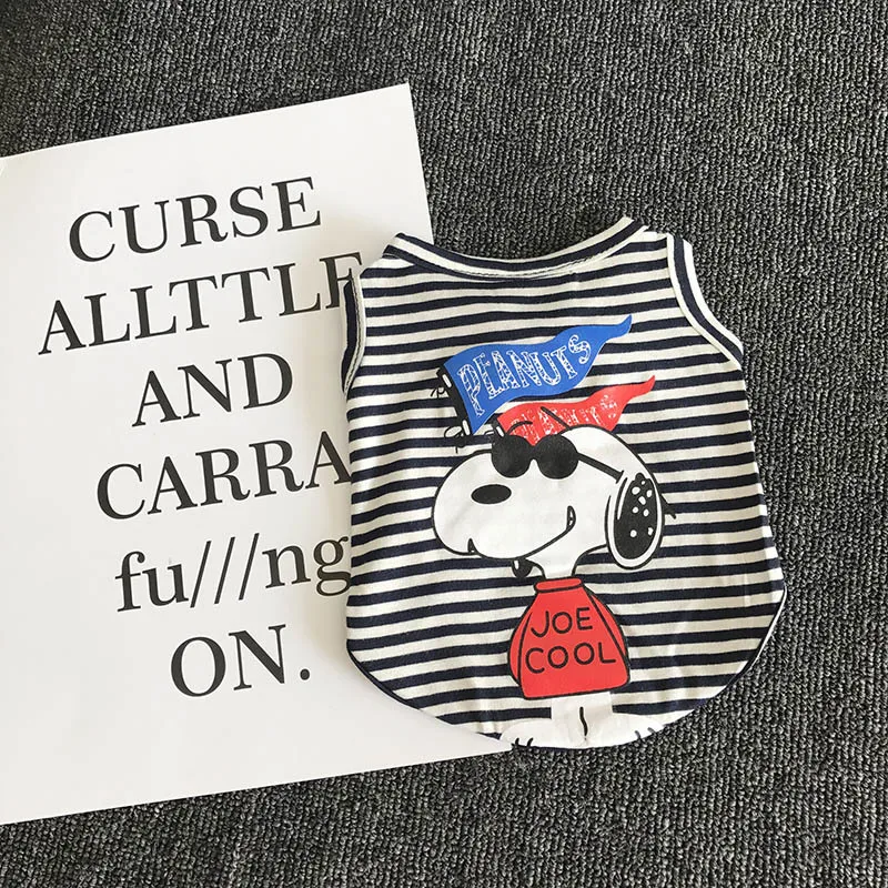 Puppy Pet Summer Clothes for Dogs Striped Cool Dog Pattern Soft French Bulldog Cotton Dog Vest Tshirt for Cat Small Dogs XS-XXL
Puppy Pet Summer Clothes for Dogs Striped Cool Dog Pattern Soft French Bulldog Cotton Dog Vest Tshirt for Cat Small Dogs XS-XXL