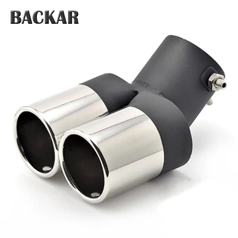 

Backar Curved Tailpipe Car Exhaust Tail Pipe Muffler For Chevrolet Cruze Aveo Ford Focus 2 Kia Rio K2 Mazda 6 5 Peugeot 207 307