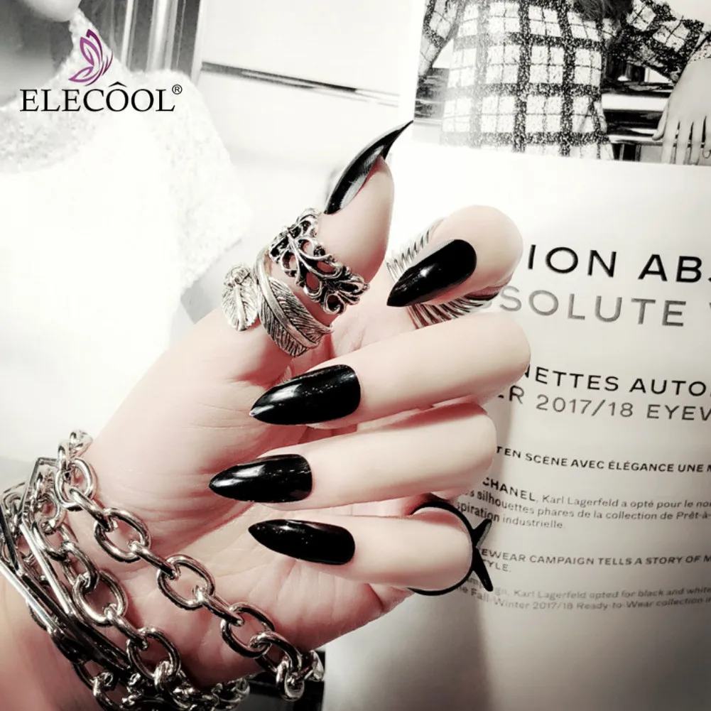 ELECOOL 24PCS Long Tip Patch Pure Color False Nails Nail Chip Extensions Press on Nails Coffin Shaped Nails Faux Ongles Court
ELECOOL 24PCS Long Tip Patch Pure Color False Nails Nail Chip Extensions Press on Nails Coffin Shaped Nails Faux Ongles Court