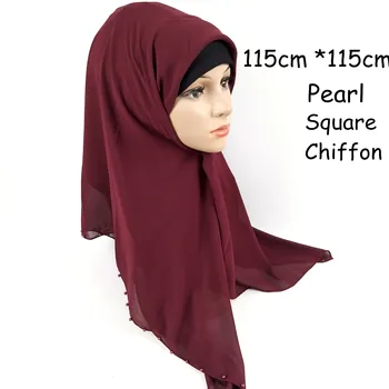 J4 High quality 115cm square bubble chiffon with pearl hijab scarf wrap shawls women scarves long headband 10pcs/lot
J4 High quality 115cm square bubble chiffon with pearl hijab scarf wrap shawls women scarves long headband 10pcs/lot