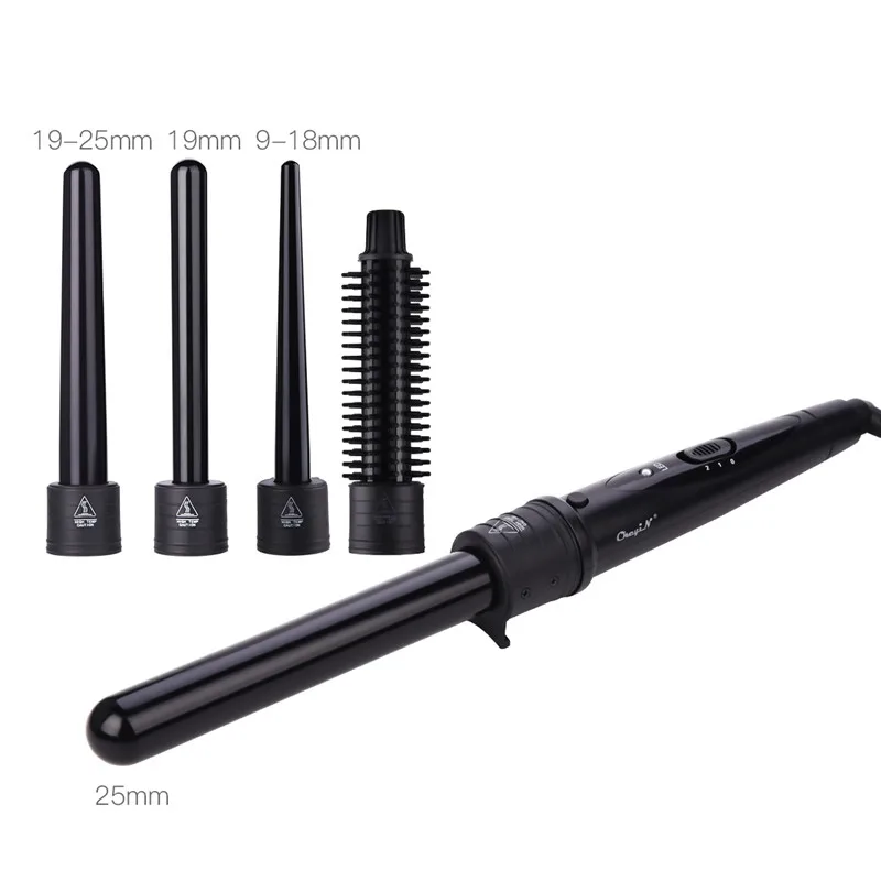 

Professional Curling Wand Ceramic Curling Iron Hair Waver Roller Temperature Adjustment Electric Curl Curly Hair Brush Styler