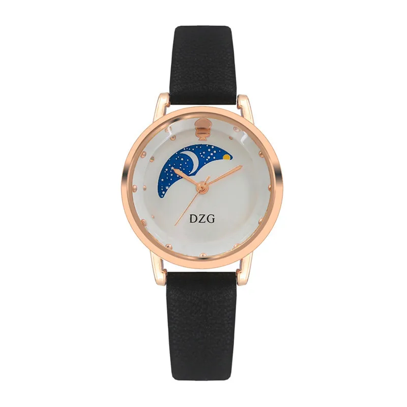 Wrist Watches For Women Fashion Color Strap Moon Phase Dial Leather Band Quartz Analog Wrist Watches Dames Horloge
Wrist Watches For Women Fashion Color Strap Moon Phase Dial Leather Band Quartz Analog Wrist Watches Dames Horloge