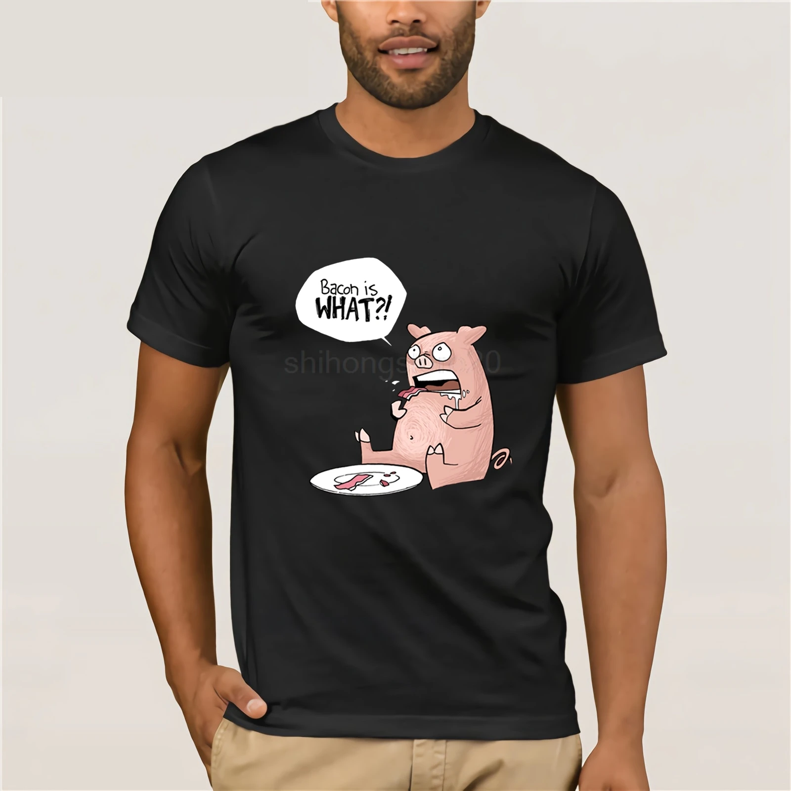designer t shirt100% Cotton O-Neck Short Sleeve T-Shirt Cheap Bacon T-shirt High Quality Cartoon Pig Men T-shirt Cotton
designer t shirt100% Cotton O-Neck Short Sleeve T-Shirt Cheap Bacon T-shirt High Quality Cartoon Pig Men T-shirt Cotton