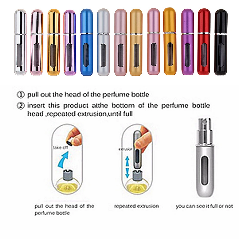MUB - 6ml Mini Refillable Perfume Bottle Aluminum Spray Atomizer Portable Travel Cosmetic Container Perfume Bottle
MUB - 6ml Mini Refillable Perfume Bottle Aluminum Spray Atomizer Portable Travel Cosmetic Container Perfume Bottle