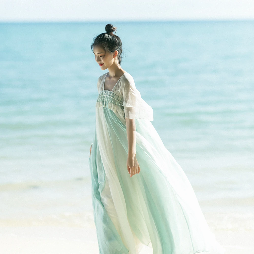 MM118 New Arrival Summer 2017 half sleeve lace tassel patchwork aline large bottom flowing chiffon vintage beach dress long maxi
MM118 New Arrival Summer 2017 half sleeve lace tassel patchwork aline large bottom flowing chiffon vintage beach dress long maxi