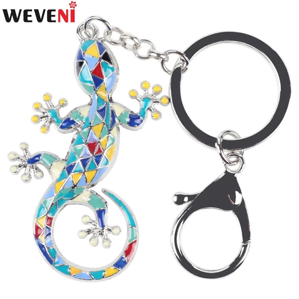 WEVENI Enamel Alloy Lizard Gecko Key Chain Key Ring Pendant Bag Charm Keychain Drop Ship Cute Trendy Animal Jewelry For Women
WEVENI Enamel Alloy Lizard Gecko Key Chain Key Ring Pendant Bag Charm Keychain Drop Ship Cute Trendy Animal Jewelry For Women