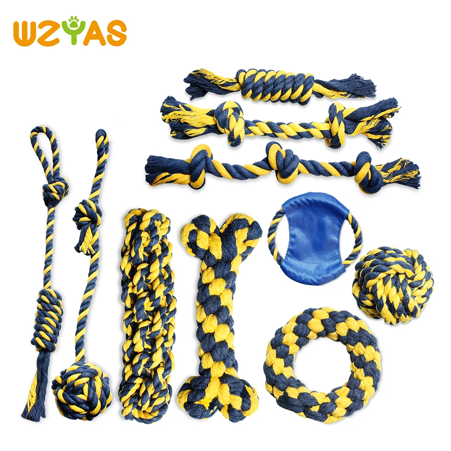 Dog Puppy Toys Dog Toys Bite Resistant Interactive Cotton Rope Chewing Knot Hand Drown Ball Ring Durable Pet Toys For Dog
Dog Puppy Toys Dog Toys Bite Resistant Interactive Cotton Rope Chewing Knot Hand Drown Ball Ring Durable Pet Toys For Dog