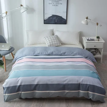 New Design 2019 1Pcs Duvet Cover Plaid Stripes Quilt Cover 100% Cotton Bedclothes 150x210cm/180x220cm/200x230cm/220x240cm Size
New Design 2019 1Pcs Duvet Cover Plaid Stripes Quilt Cover 100% Cotton Bedclothes 150x210cm/180x220cm/200x230cm/220x240cm Size