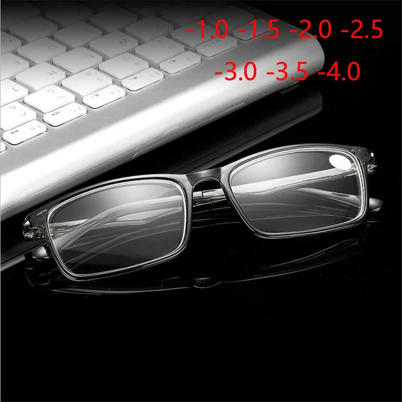 Diopter -1.0 -1.5 To -4 TR90 Student Finished Myopia Glasses For Unisex Retro Square Nearsighted Glasses Black/Transparent Gray
Diopter -1.0 -1.5 To -4 TR90 Student Finished Myopia Glasses For Unisex Retro Square Nearsighted Glasses Black/Transparent Gray