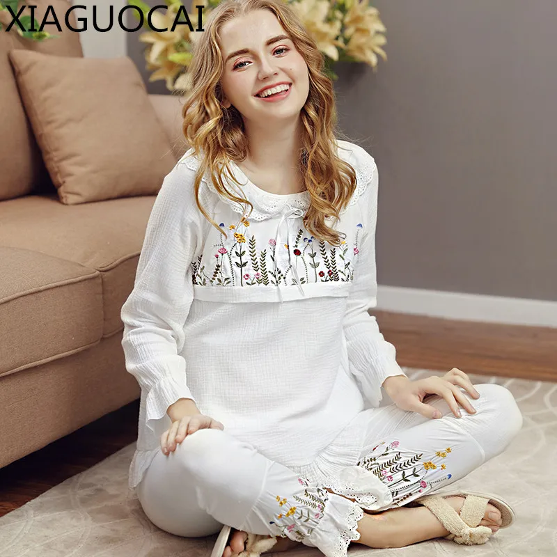 High Quality Maternity pajamas Sets 2PCS Breastfeeding Sleepwear Clothes Suit 100% Cotton Pregnant Woman Nursing Comfy C69 10
High Quality Maternity pajamas Sets 2PCS Breastfeeding Sleepwear Clothes Suit 100% Cotton Pregnant Woman Nursing Comfy C69 10