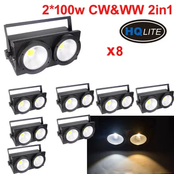 8pcs pack COB Audience Blinder light 2*100w warm cool white 2in1 color led par for sage weeding theatre
8pcs pack COB Audience Blinder light 2*100w warm cool white 2in1 color led par for sage weeding theatre