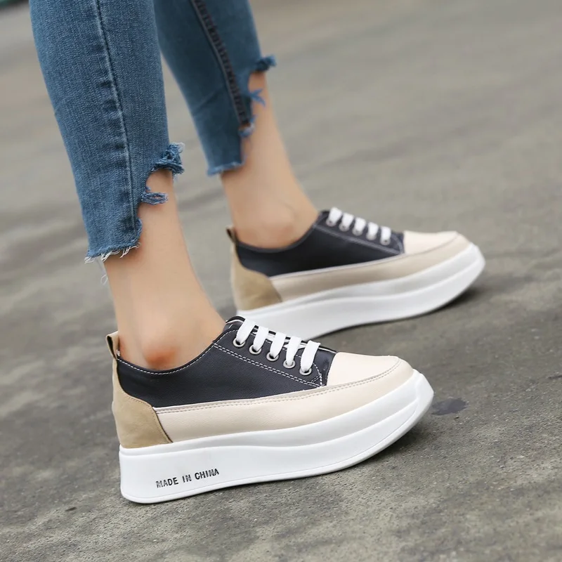Ladies Casual Shoes 2019 Spring Fashion Lace-Up Women's Shoes British Style Women Sneakers Autumn Platform Shoes High Heels
Ladies Casual Shoes 2019 Spring Fashion Lace-Up Women's Shoes British Style Women Sneakers Autumn Platform Shoes High Heels