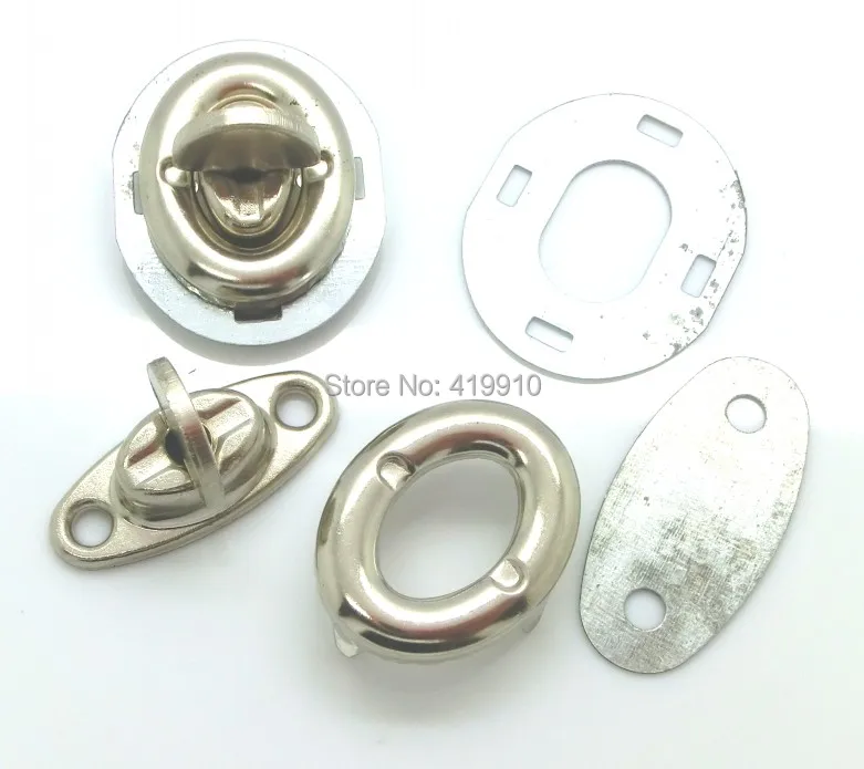 

Free Shipping-10 Sets Silver Tone Handbag Bag Accessories Purse Twist Turn Lock 17x33mm 21x27mm 27x33mm 17x30mm J1304