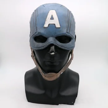 New Superhero Movie Helmet Costume Mask For Men Party Props Movie Captain America Latex Mask Adult Halloween Cosplay
New Superhero Movie Helmet Costume Mask For Men Party Props Movie Captain America Latex Mask Adult Halloween Cosplay