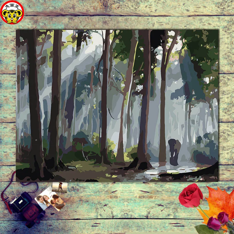 painting by numbers art paint by number Elephants hurrying alone in the lush jungle picture by numbers
painting by numbers art paint by number Elephants hurrying alone in the lush jungle picture by numbers